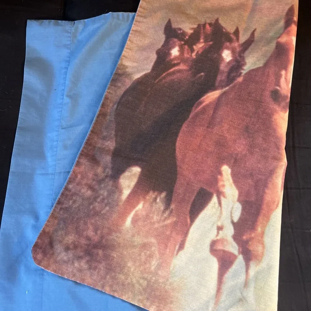 Running Horses Pillow Case
